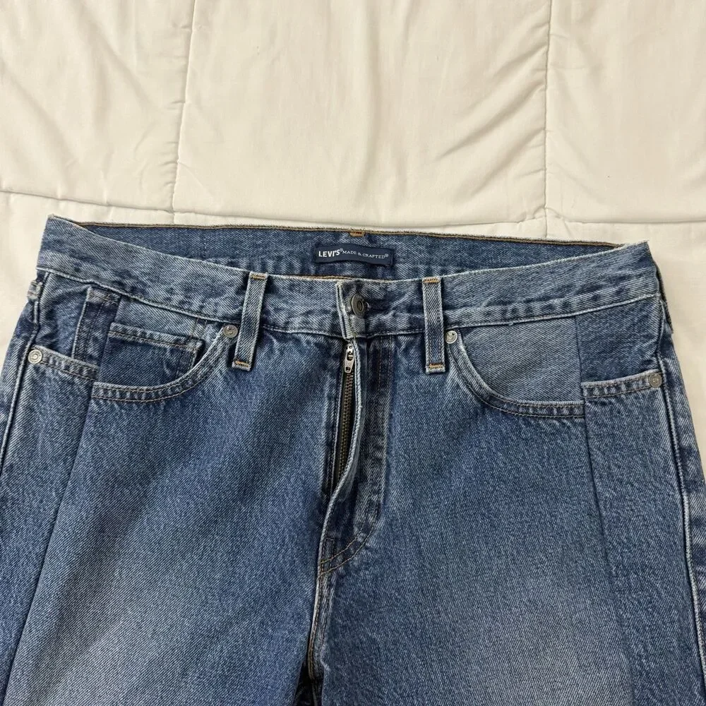 Levi's Made & Crafted 511 Pieced Out Jeans Mens 32x32 Blue Contrast Panel Slim